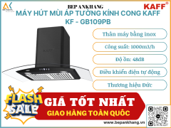 Máy hút mùi áp tường kính cong Kaff KF - GB109PB - Thương hiệu Đức